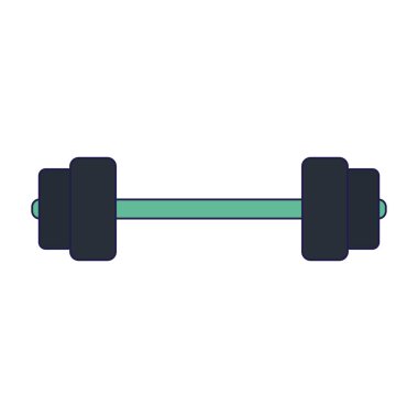 spor salonu dumbbell ekipman mavi çizgiler