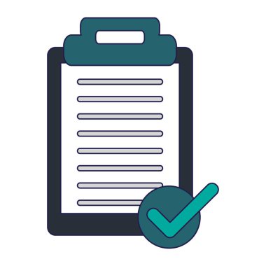 Pano Not simgesi mavi çizgiler