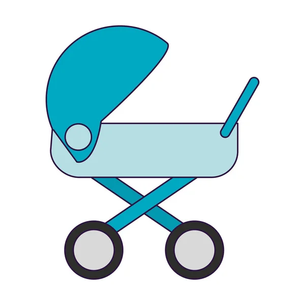 Baby wieg symbool — Stockvector