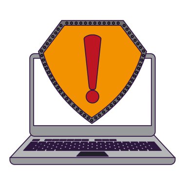 dizüstü açın dikkat işareti