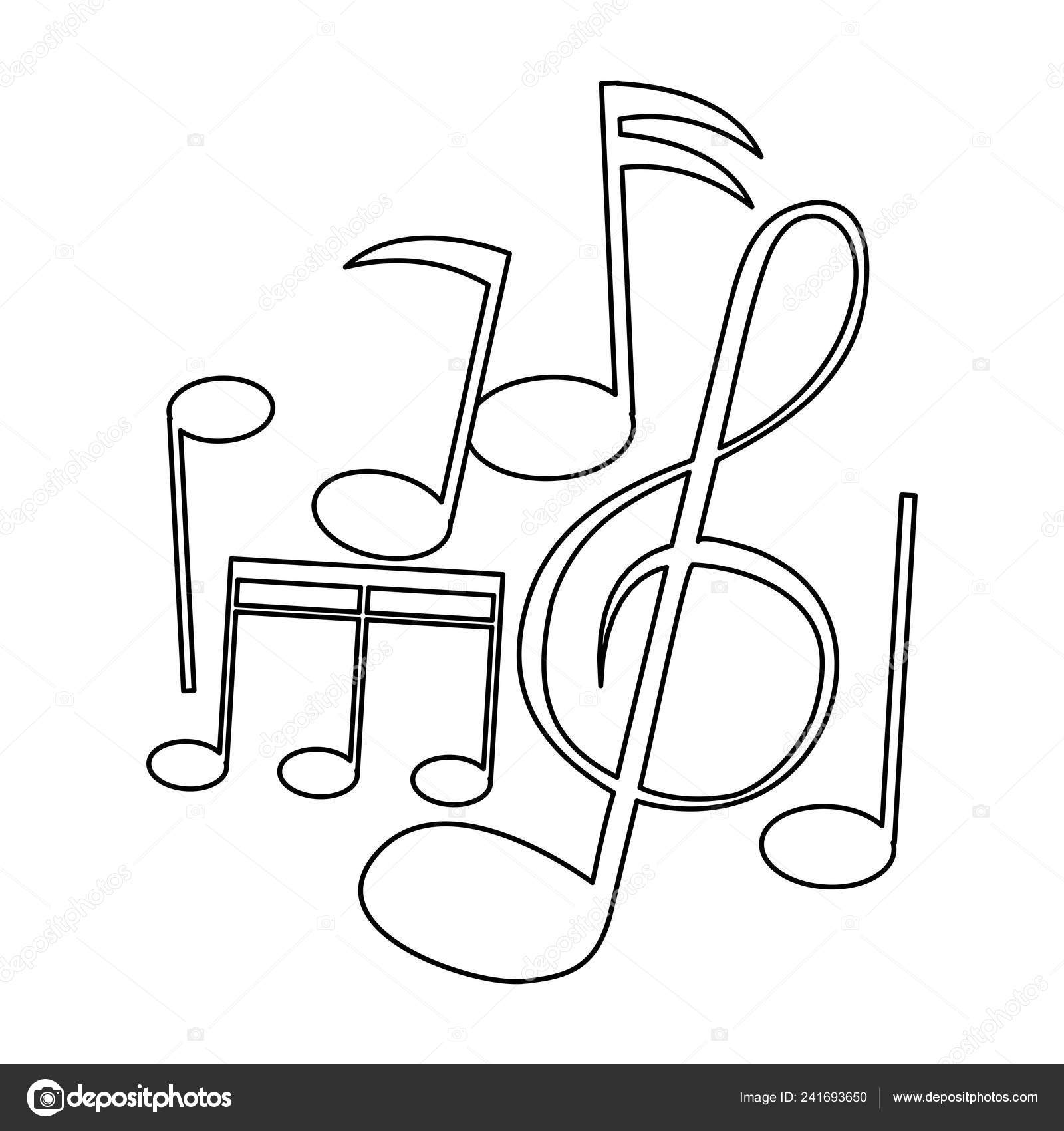 Music notes collection Stock Vector by ©jemastock 241693650