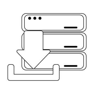 bulut hesap yapmak teknoloji siyah ve beyaz