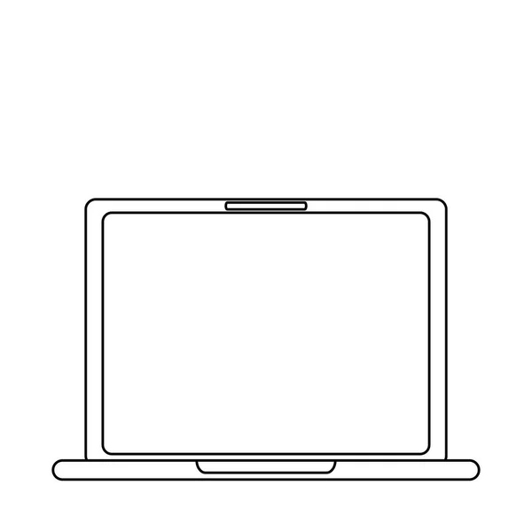 Ordinateur portable Technologie informatique — Image vectorielle