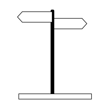 sokak tabelası mesaj sembol siyah ve beyaz