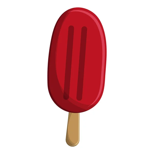 Popsicle koude dessert — Stockvector