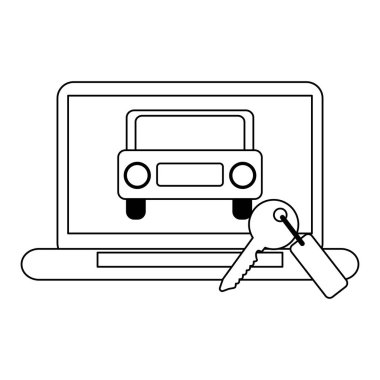 Satın almak ve siyah beyaz Araç Kiralama