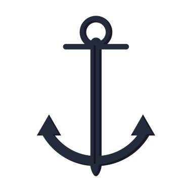 Çapa deniz simge vektör grafik tasarım illüstrasyon izole