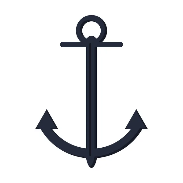 Anker Marine Symbol Isolierter Vektor Illustration Grafik Design — Stockvektor