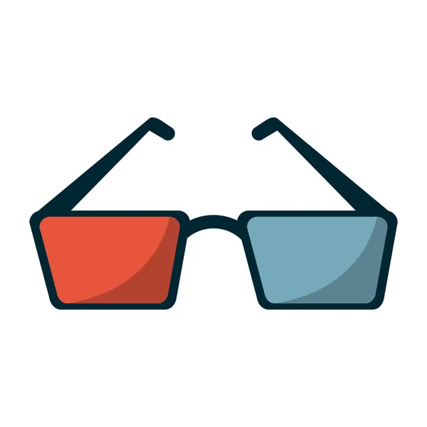 3D-Brille für Filme — Stockvektor
