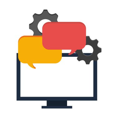 bilgisayar ile sohbet kabarcıklar ve dişliler