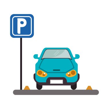 araba park bölgesindeki