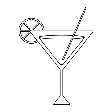 turuncu siyah beyaz saman ile kokteyl