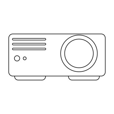 Film projektör cihazı siyah ve beyaz