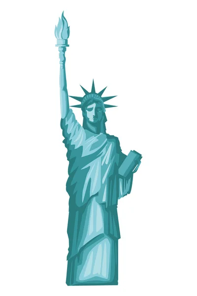 Estatua de la libertad — Vector de stock