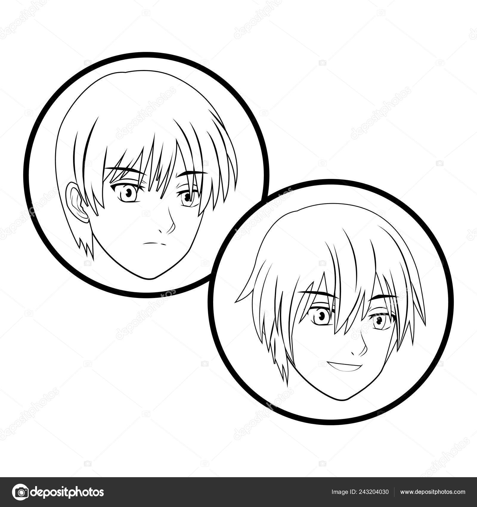Anime Manga Young People Only Face Icon Black White Vector Vector Image By C Jemastock Vector Stock Anime Manga Young People Only Face Icon Black White Vector Vector Image By C Jemastock Vector Stock
