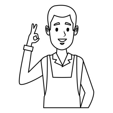 kafede garson çizgi film