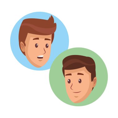 genç adam çizgi film