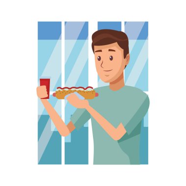 Genç adam çizgi filmi