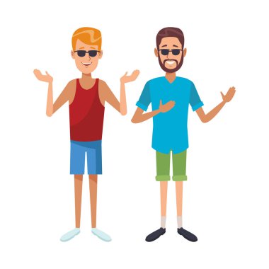 genç adam çizgi film