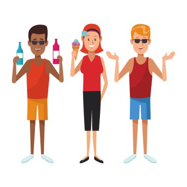 Genç arkadaşlar çizgi