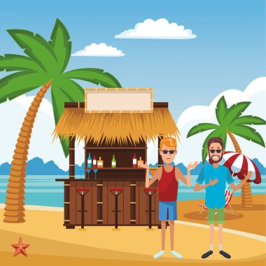 plaj yaz çizgi film