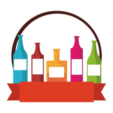 alkol şişeleri çizgi film