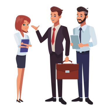 Executive iş arkadaşları karikatür