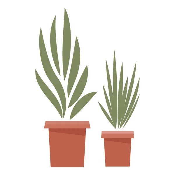 Plante pot dessin animé — Image vectorielle