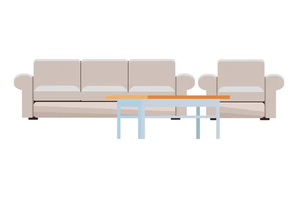 Dibujos animados muebles modernos — Vector de stock