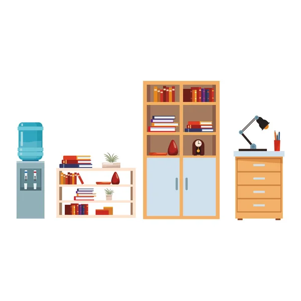 Dibujos animados muebles modernos — Vector de stock