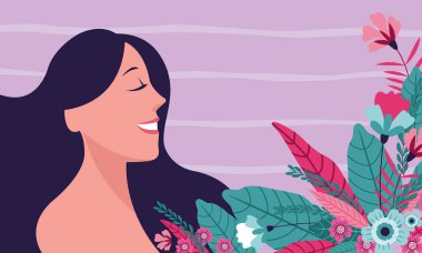 Mutlu kadınlar günü kartı