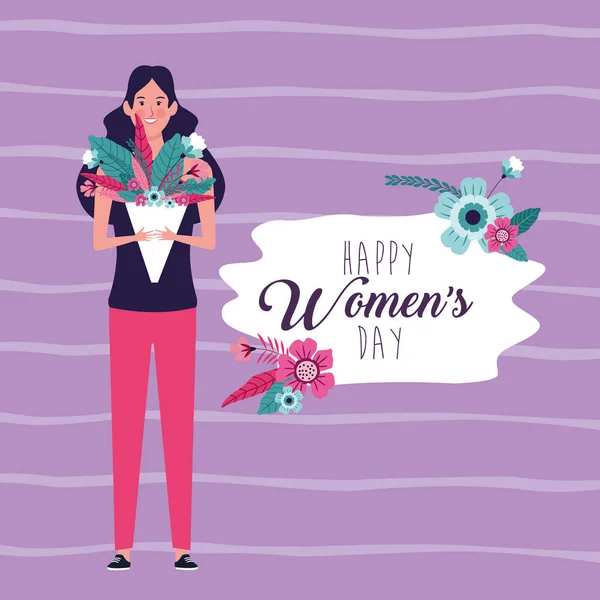Glücklicher Frauentag — Stockvektor