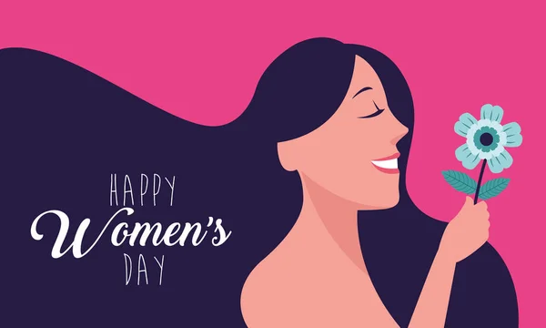 Happy women day card — Stock Vector