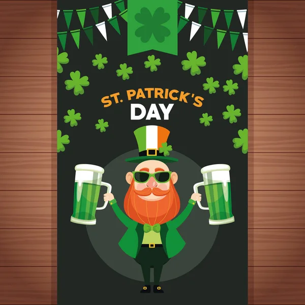 Feliz dia santo patricks — Vetor de Stock