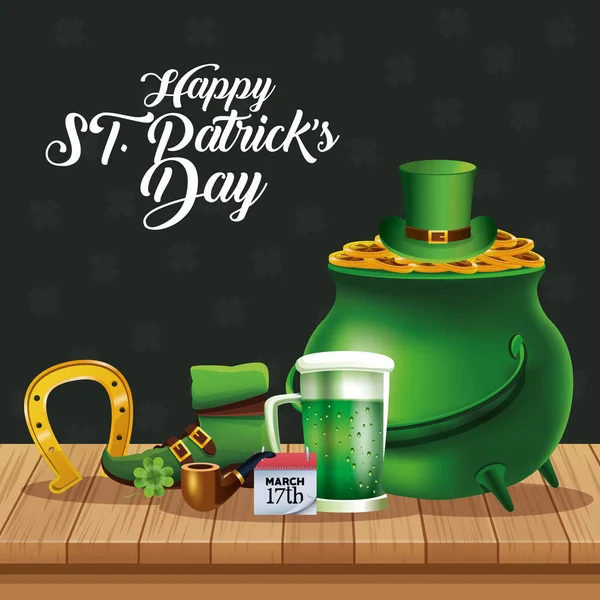 Happy saint patricks day — Stock Vector