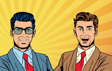 Pop art işadamları çizgi film