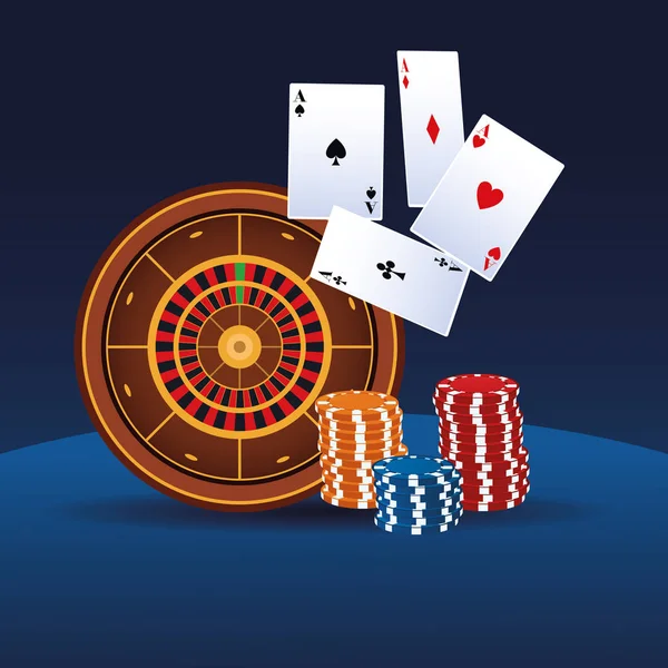 Casino jeux de dessins animés — Image vectorielle