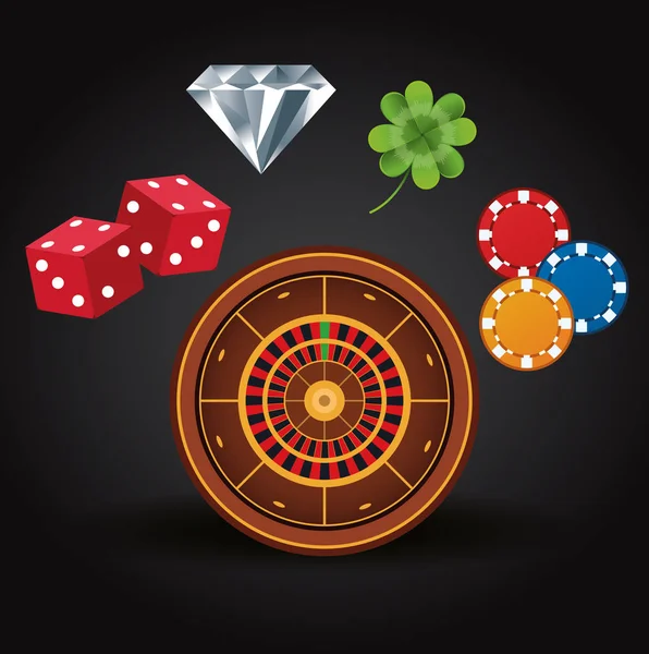 Casino jogo de azar — Vetor de Stock