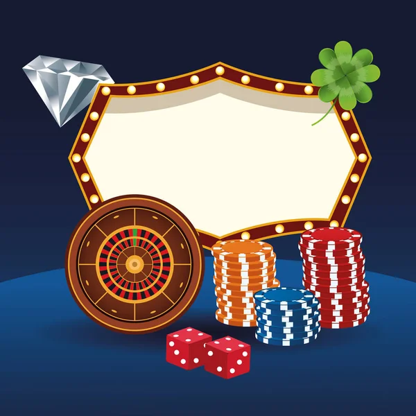 Casino-Spiel Cartoons — Stockvektor