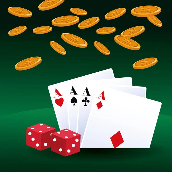 Казино, азартні ігри гра — стоковий вектор