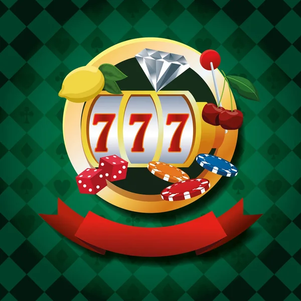 Casino jogo de azar — Vetor de Stock