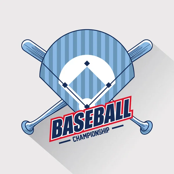 Baseball gioco di sport — Vettoriale Stock