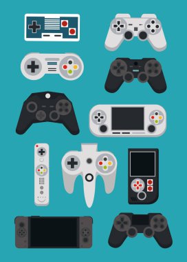 video oyunu gamepads ve konsollar