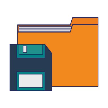 disket kaydet'i sembolü ile klasör