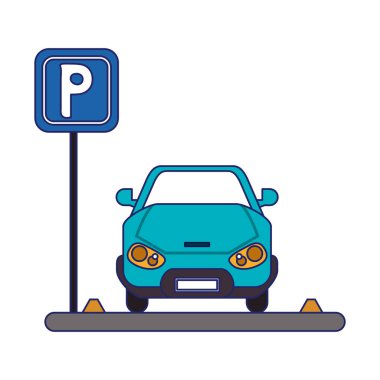 araba park bölgesindeki