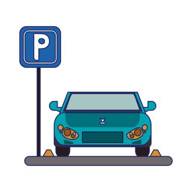 araba park bölgesindeki