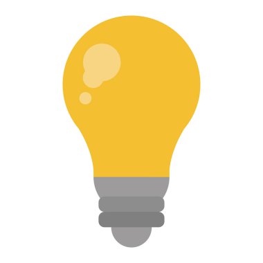 ampul ışık sembolü izole