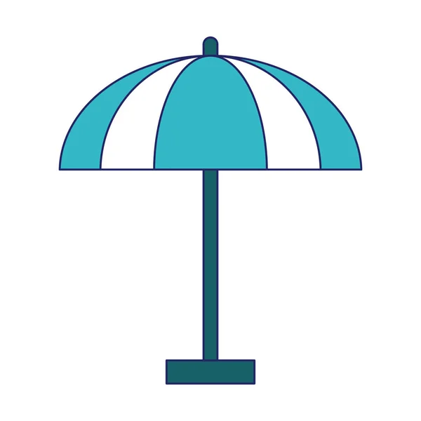 Символ пляжного зонта — стоковый вектор