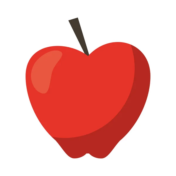 Pomme fruits frais dessin animé — Image vectorielle