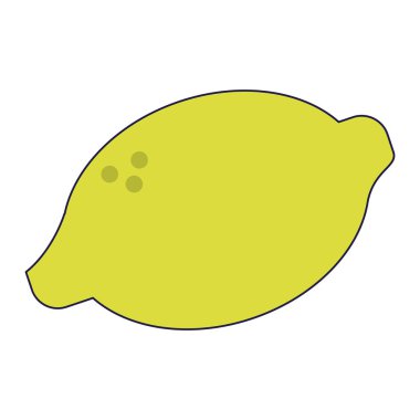 limon taze meyve çizgi film